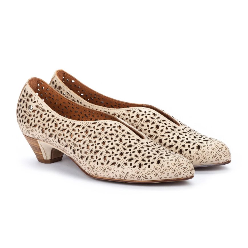 Women's Pikolinos ELBA Court Shoes Beige | NZ IA1Q293